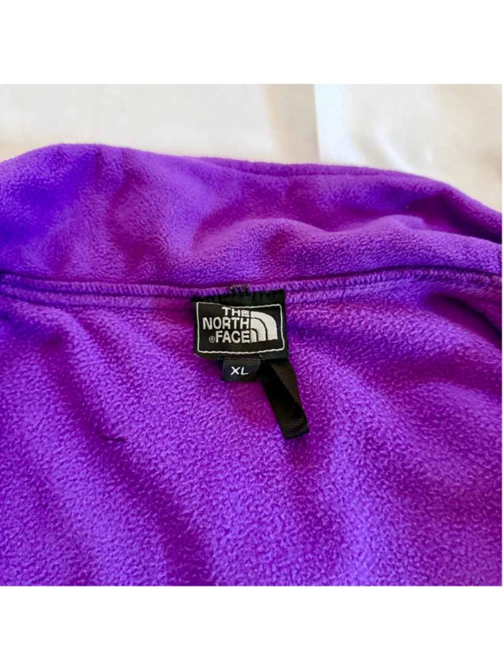 The North Face Denali Fleece Jacket Women’s XL Black Purple Full Zip North Face - Picture 5 of 6